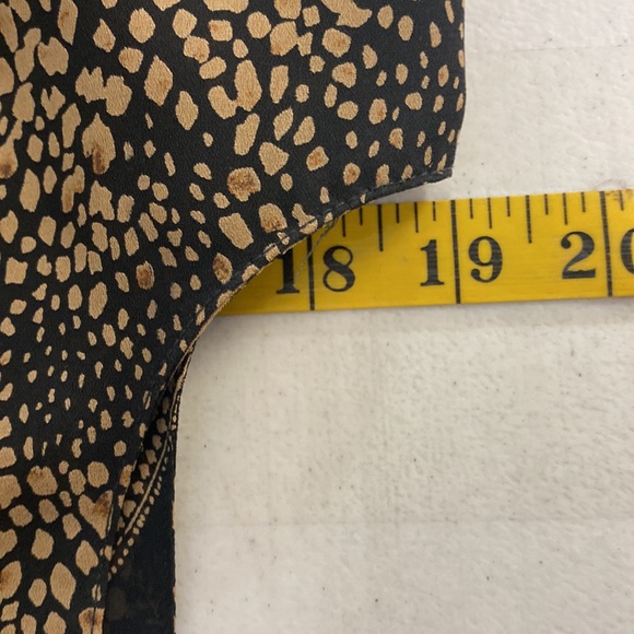 Emma James Black & Tan Print Sleeveless Top & Mid Skirt Size 14 - Picture 15 of 15